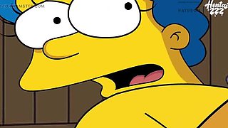 Marge Takes Big Dick Doggy Style - Anal Creampie in HD
