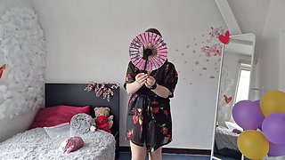 Cherry Blossom Grwm, Soft and Sensual Tease in a Cheongsam