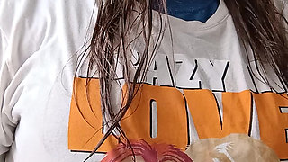 Shower time getting ready for work