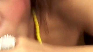 April A is a gorgeous Thai who turns on her friend's cock to get fucked