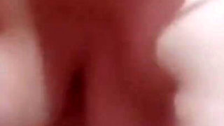 Pissing,dirty talk and boobs play in black and white pantyhos