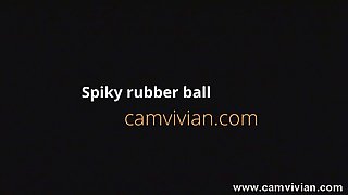 Spiky Rubber Ball On My Cameltoe