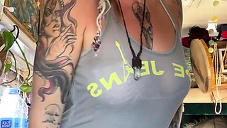Small tit girl loves to masturbate