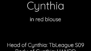 Cynthia in Red Blouse - Undressing