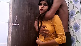 Natural Tits Indian 18 Year Old Teen Fucked In Bathroom