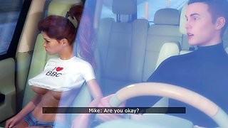 Horny vixen in 3d animation deepthroats giant cock and takes cum in her pussy as boyfriend stays close