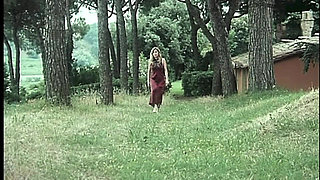 Moana Fucks in the Garden While Her Friends Get Fucked by Rocco in a Threesome at Home