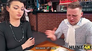 HD Toilet Sex with Charlotte Grey - Brunette Cheating Wife Fucked by Stranger in WC