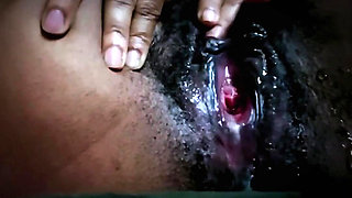 Horny and wet pussy show when she is in heat