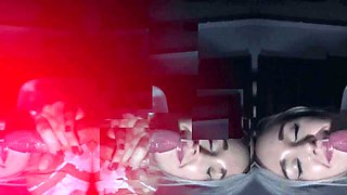 Huge natural tits milf shows off her body to delivery man: Big Tits, Blowjob  Brunette Porn