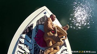 Fucking On The Open Water: Part One With Xander Corvus, Will Powers, Vanessa Cage, Juelz Ventura - Brazzers