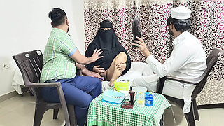 Muslim women fucked by the doctor in front of her husband because she could not get pregnant (Threesome Sex) Part -2