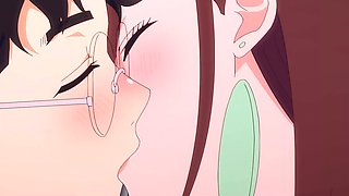 Alluring Anime Milf Charms Young Guy in Steamy Bedroom Encounter