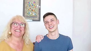 FakeTaxi Young blonde takes on old cock