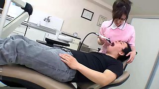 Cheeky Boy seduce small Tits Japanese Teen Nurse