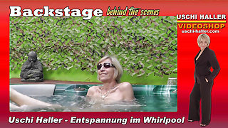 Boss Uschi Haller Relaxes Naked in the Whirlpool