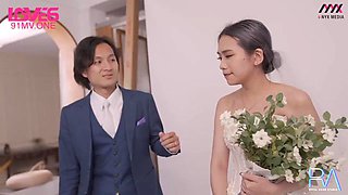 Royal Chinese RAS0302 sneak into wedding oral sex squirts Newlywed scene NTR Lin Yueyue