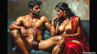 Indian wife swapping hot desi foursome group sex