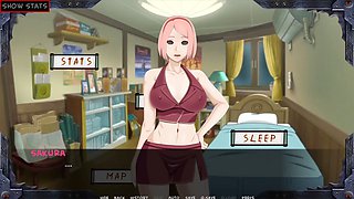 Super naughty Sakura and Hinata training session by Loveskysan69