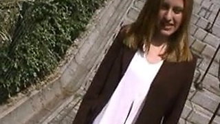 French girl Sarah’s first porn video