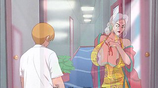 Anime porn, hot body, police girl