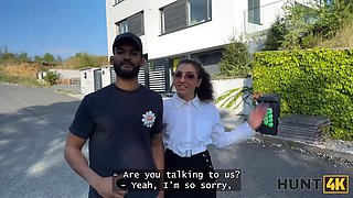 Hunt4k. juicy una fairy is not too shy and displayed her boobs and labia in public