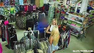 Asteria Jade and Rhae Woods milking officers knob