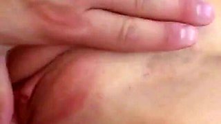 I splash my hot cum on the face of a blonde with perfect small tits after fucking her tight pussy