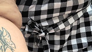 Naughty Maid in the Wood up Close Pisses the Most