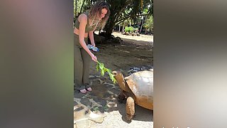 Public beach encounter with Candice Demellza and Simon Kitty