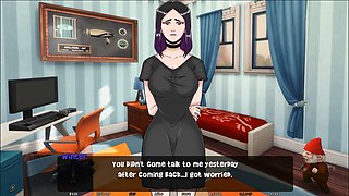 School-themed 3D animated ASMR cosplay featuring Misskitty2k