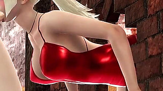 Intense Glory Hole Fun with Silvia in a Red Dress - 3D Hentai, Deepthroat, and Cumshots in Rule34 Animation