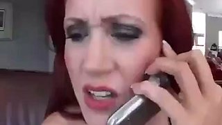 Big boobs slut fucked hard in ass and eating sperm ft. Barbie Cummings: Blowjob, Babe  Anal Porn