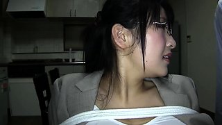 Big Tits Japanese MILF Office Slut