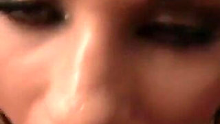 Sexy Brunette MILF Fucked and Cumshot on Tits in Amateur Porn