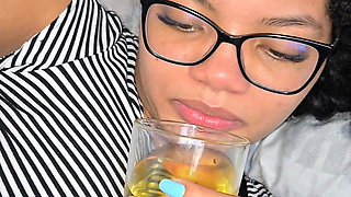 Feeding My Pregnant Slave Piss and Cum and Spit Complete