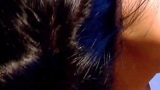 Hot Aletta Ocean gets both holes pounded by one huge dick in a public restroom