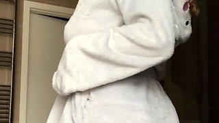 Blonde tight pussy babe solo toy fun in glamour masturbation