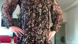 Nicki-Crossdress sexy Dress and Tights and High-Heels