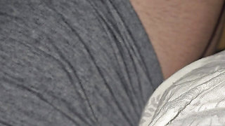 Step mom has amazing legs in bed with horny step son