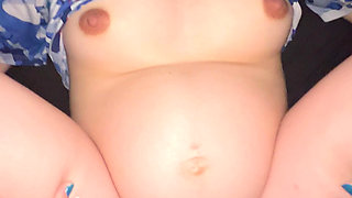 Still Pregnant and Still Fucking Big Black Cock