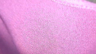 Flashing Rubbing My Tight Hairy Pussy Closeup