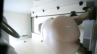 Chubby amateur nude on hidden cam