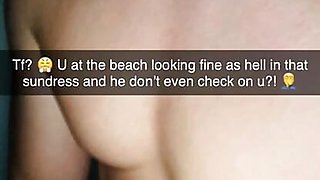 18 year old cheats on her boyfriend on Snapchat and takes Hot Doggy Style