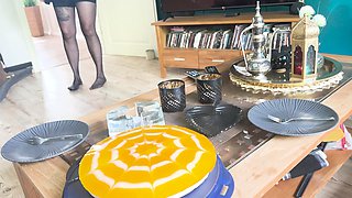 Blowjob at the Coffee Table