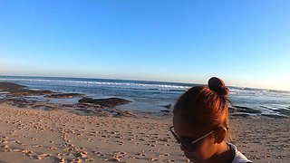 Big ass Thai amateur GF beach visit and homemade sex tape