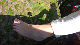 Birkenstock in Car