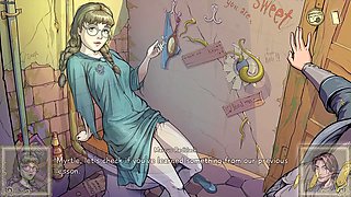 Schoolgirl gets playful with her teacher in a Harry Potter parody