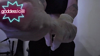 Creamy White Latex Gloves
