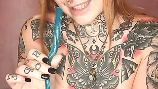 Maid Stuffs Mouth with Sweettreats